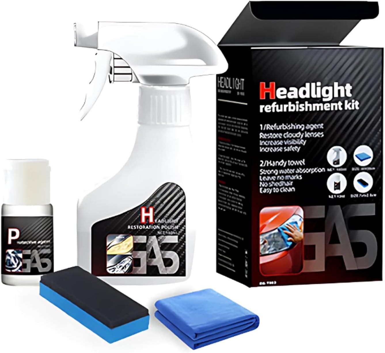 Kit Restaurador de Faros – Recupera la Claridad y Mejora tu Visibilidad en Minutos