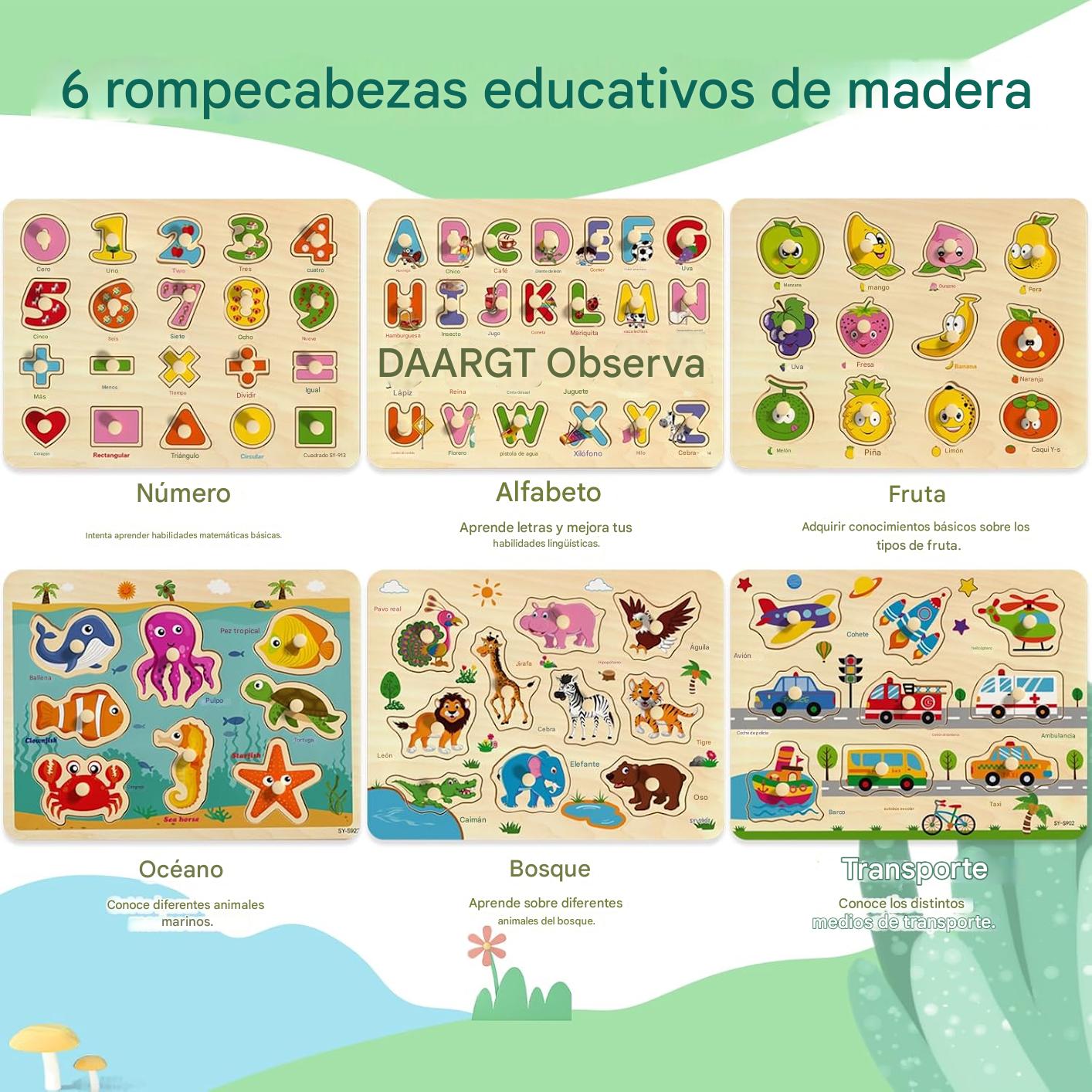 Juguete Montessori Educativo para Niños – Desarrollo Inteligente y Diversión en Casa